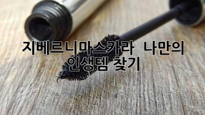 지베르니마스카라 👁️✨ 나만의 인생템 찾기!