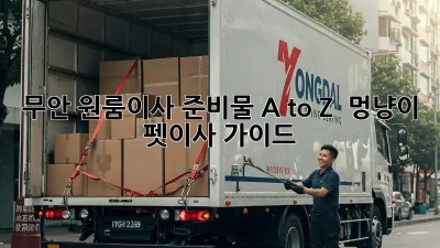 무안 원룸이사 준비물 A to Z 📦 멍냥이 펫이사 가이드 🐾